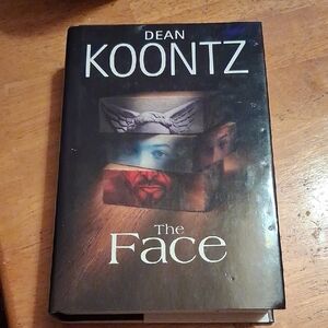 Dean Koontz "The Face" Hardcover Book - Black Brown Cover